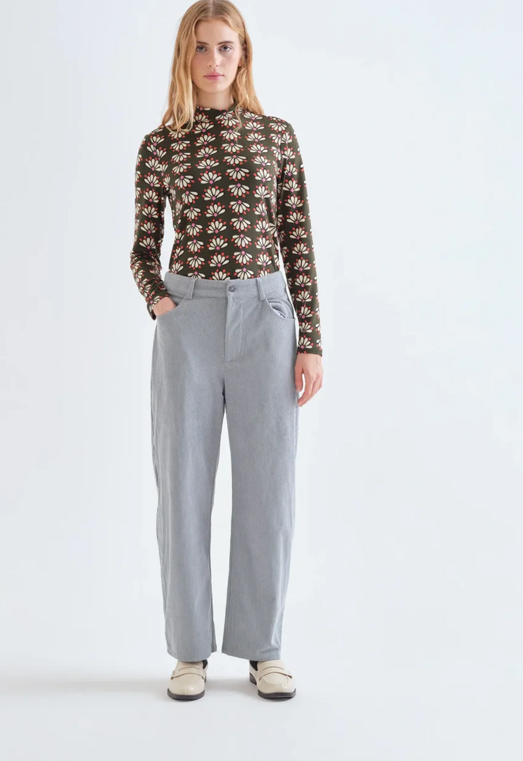 Compania Geo Floral Knit Top
