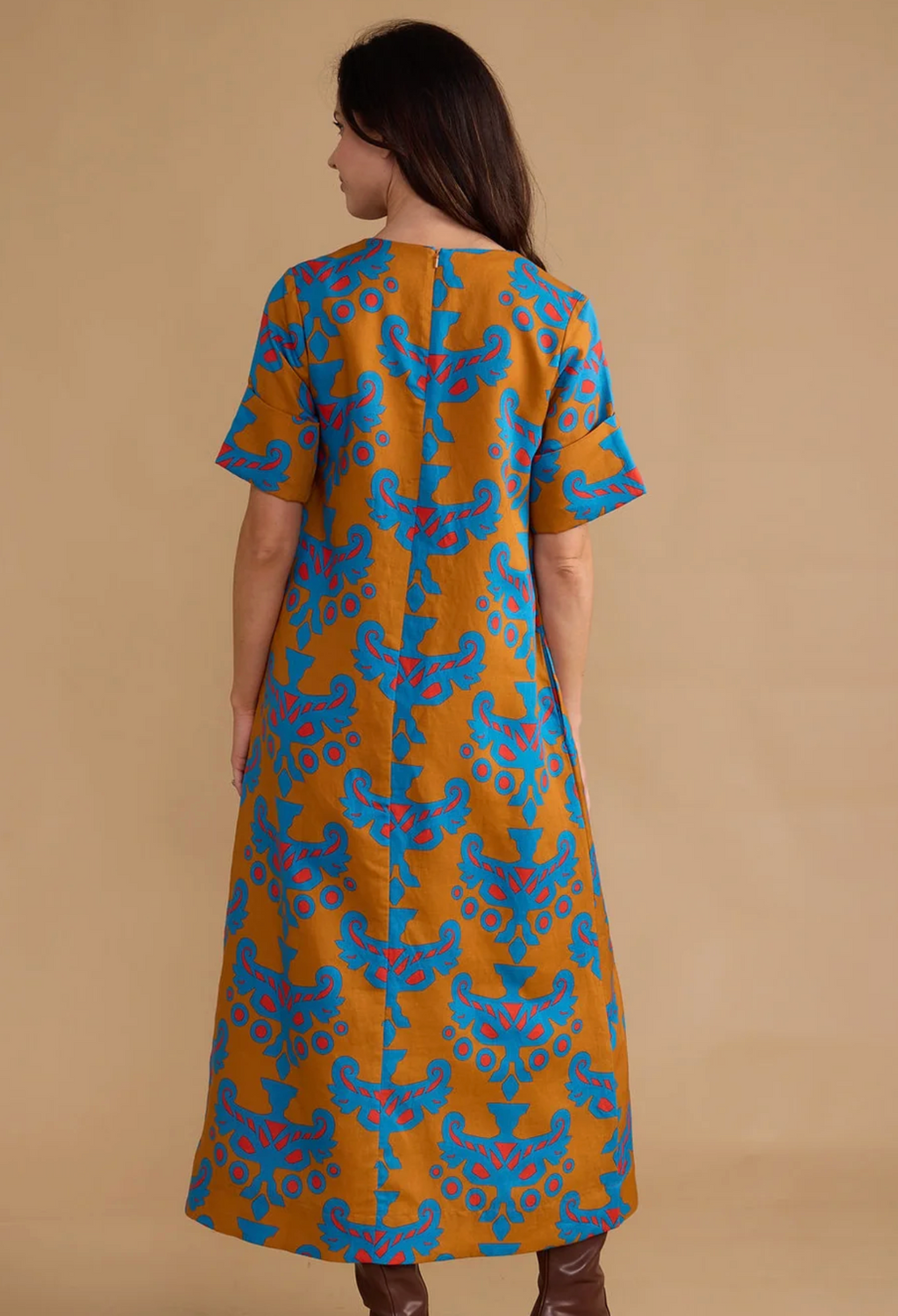 Double A Colin Dress-Mughal Motif