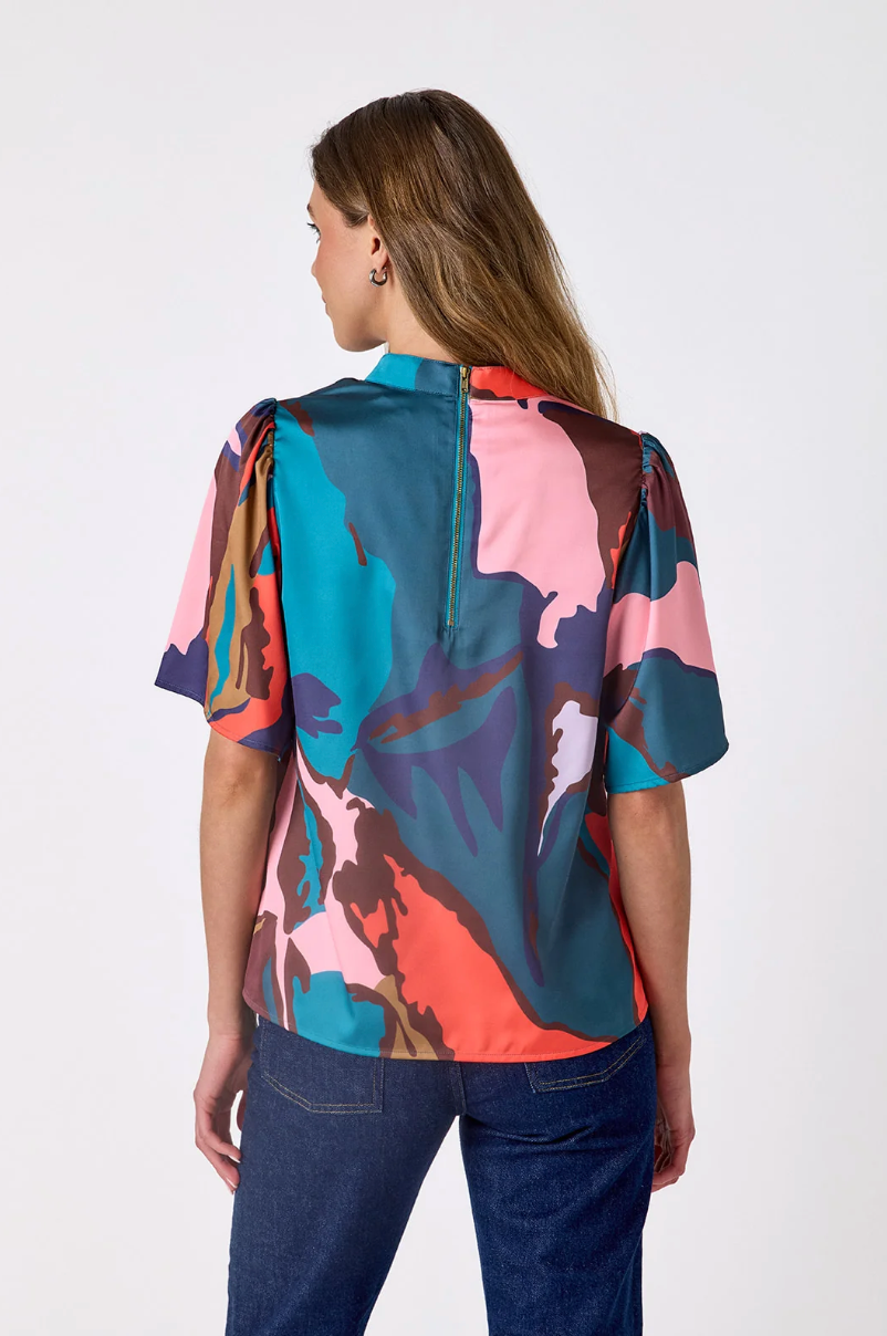 Crosby Loucia Top- Leaf Study
