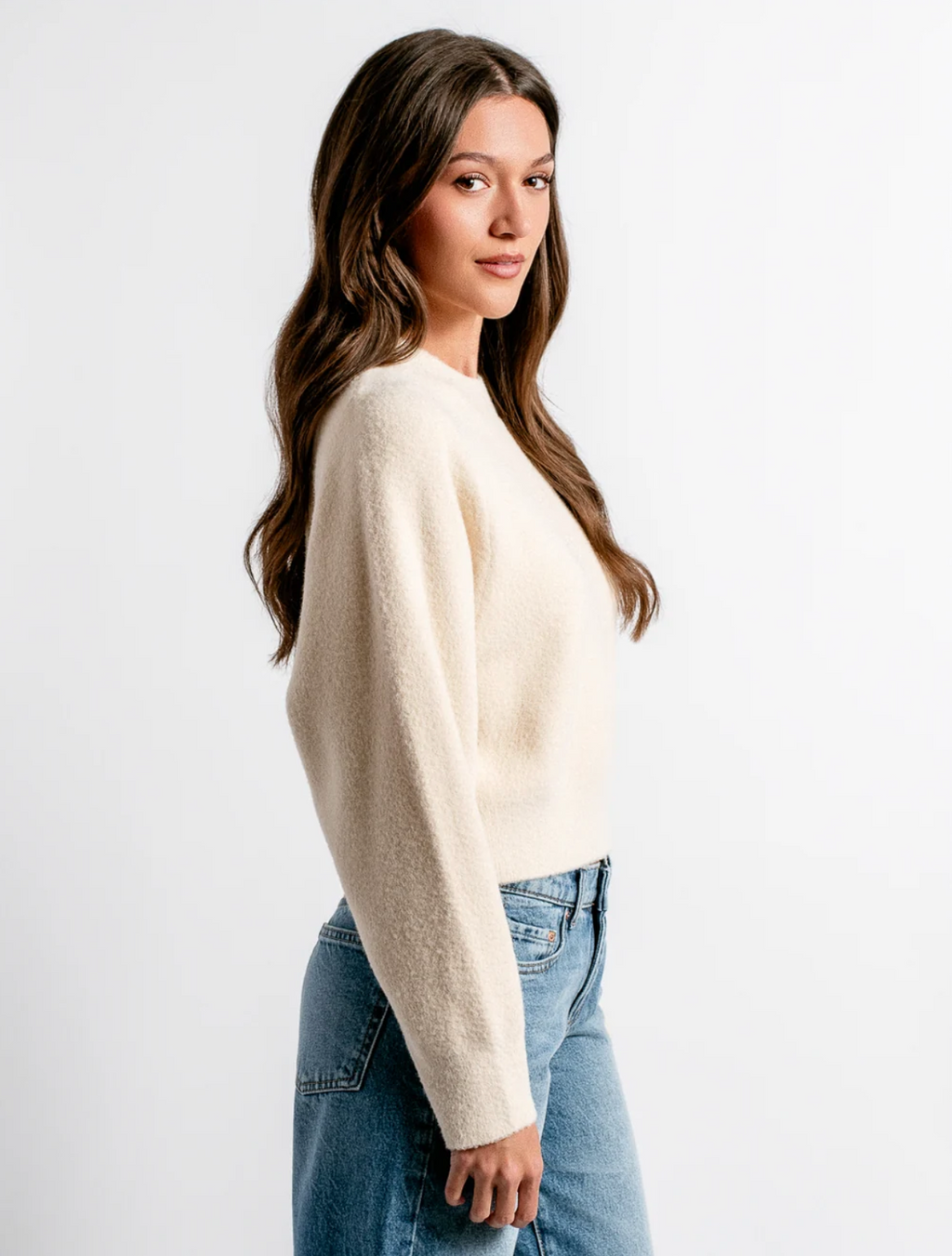 Kerisma Carrara Solid Sweater- Ecru