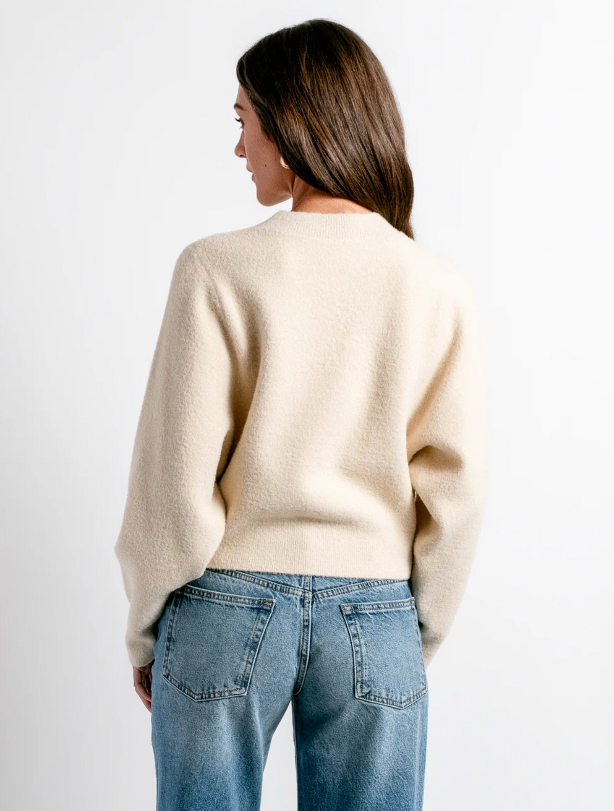 Kerisma Carrara Solid Sweater- Ecru
