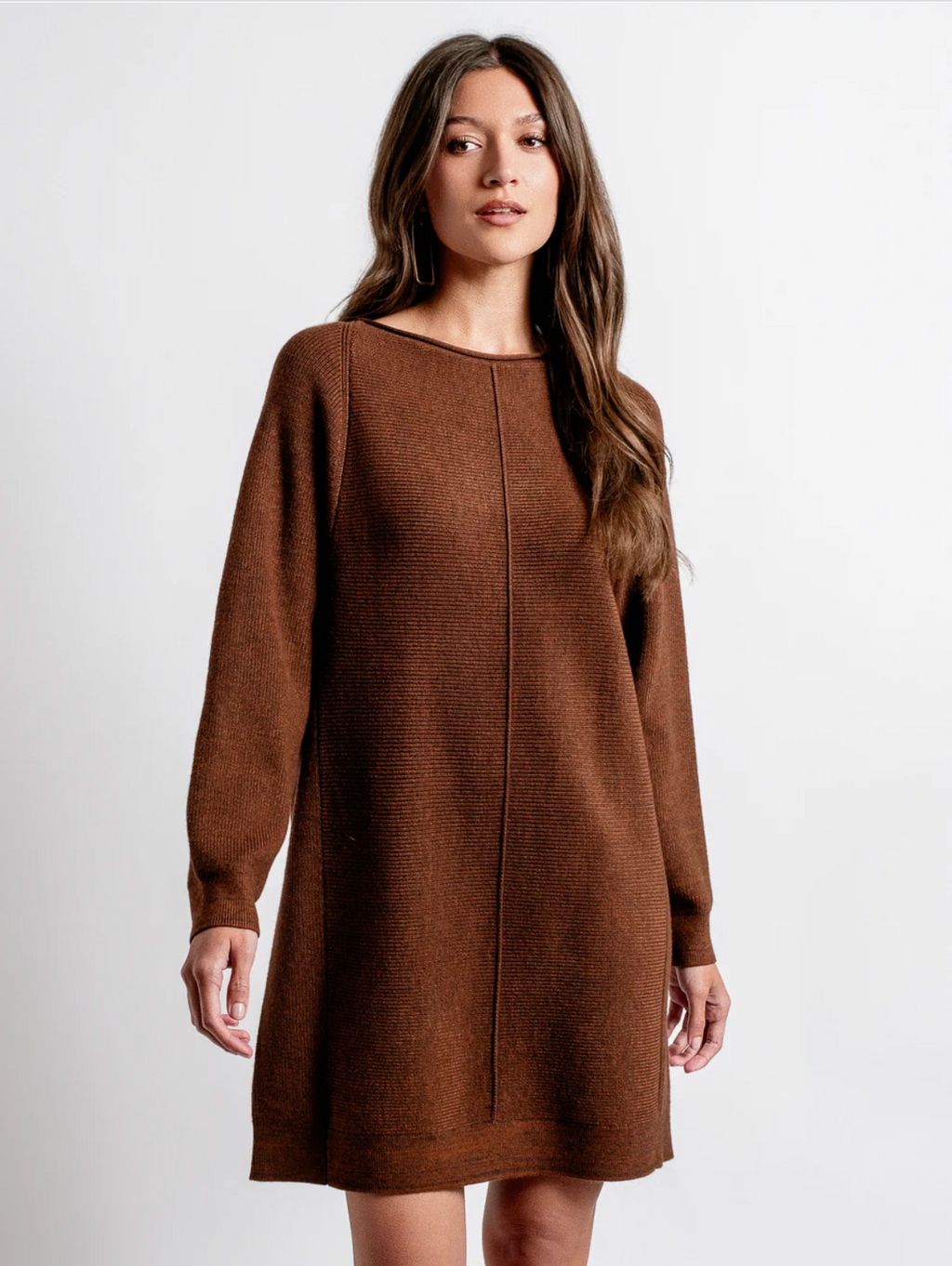 Kerisma Asima Sweater Dress- Brownie