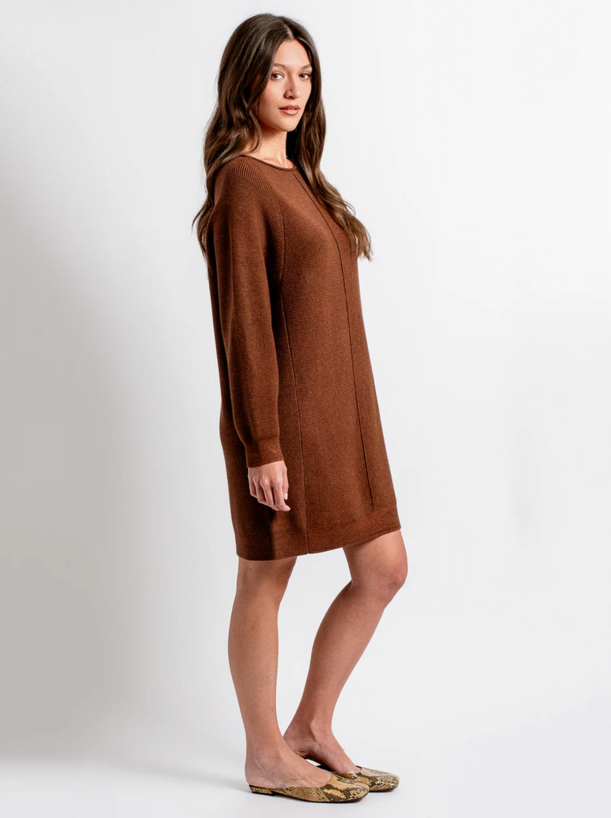 Kerisma Asima Sweater Dress- Brownie