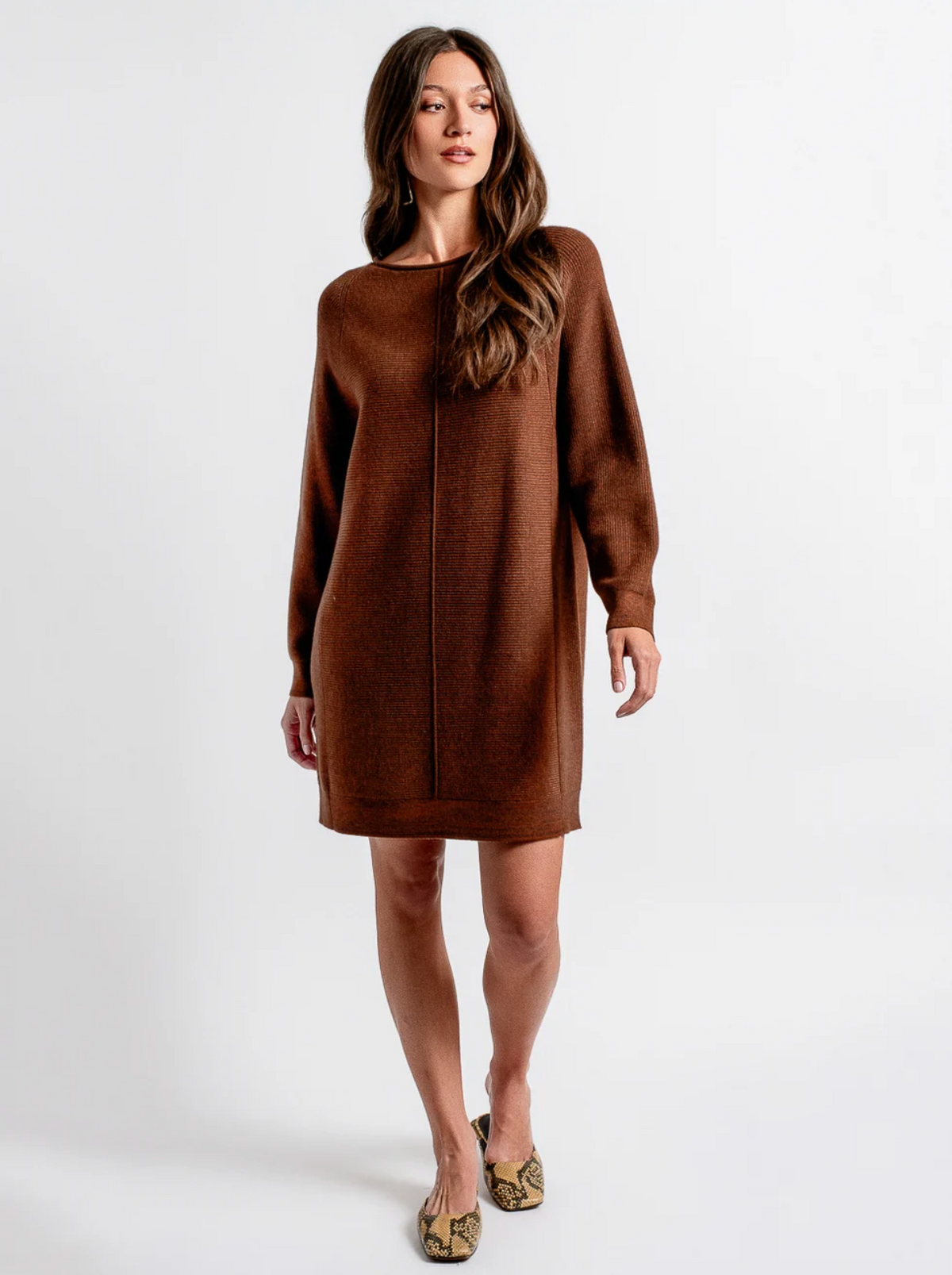 Kerisma Asima Sweater Dress- Brownie