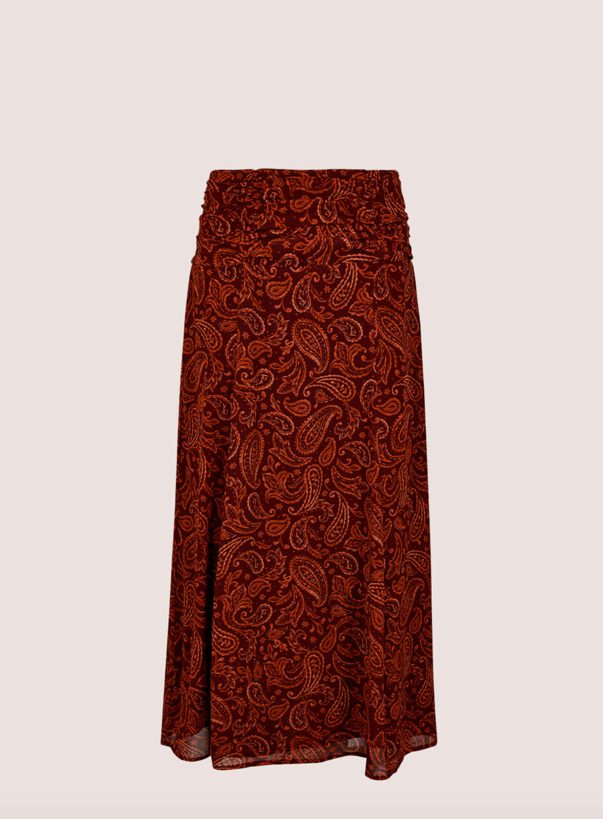Apricot Paisley Midaxi Skirt