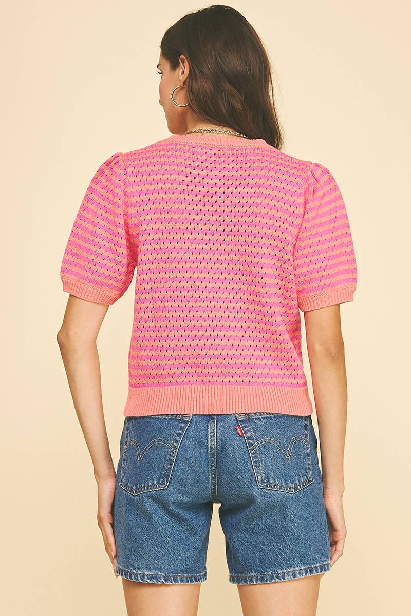 PCH Stripe Knit Sweater Top