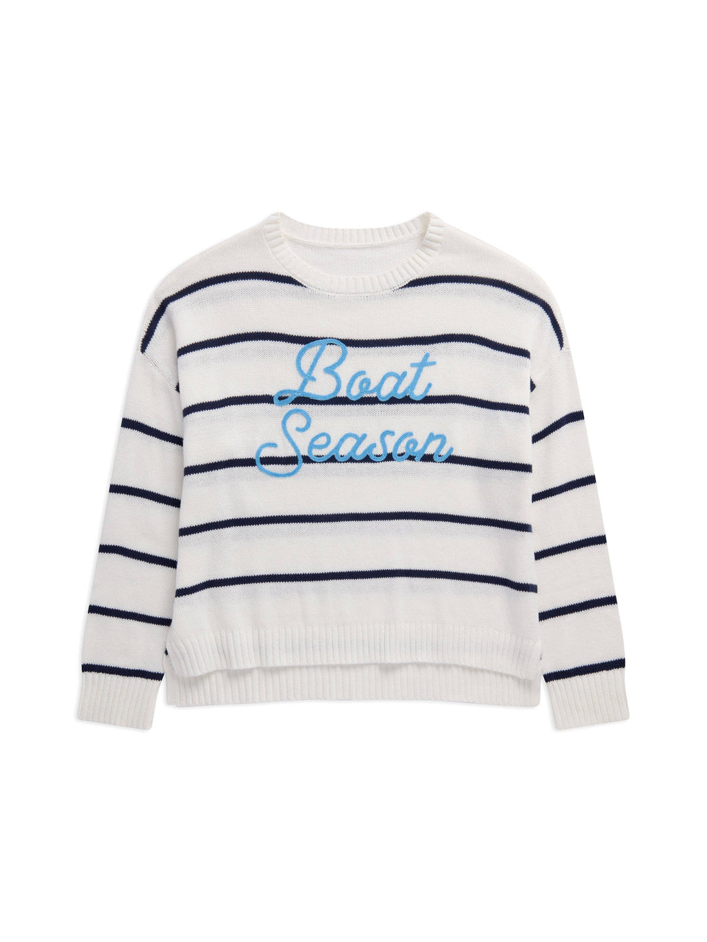 "BOAT SEASON" RELAXED FIT SWEATER