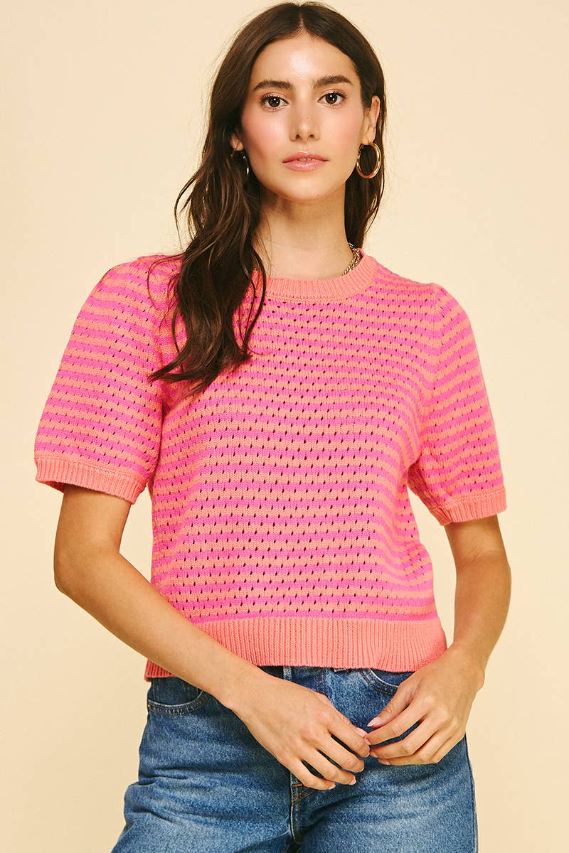 PCH Stripe Knit Sweater Top
